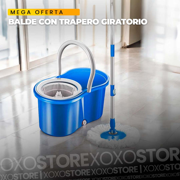 Trapero Limpiador giratorio+balde