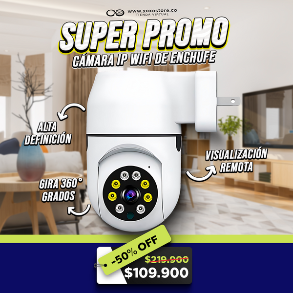 CAMARA WIFI IP TIPO ENCHUFE