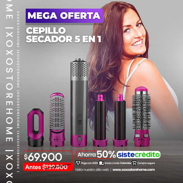 Secador de cabello 5 en 1