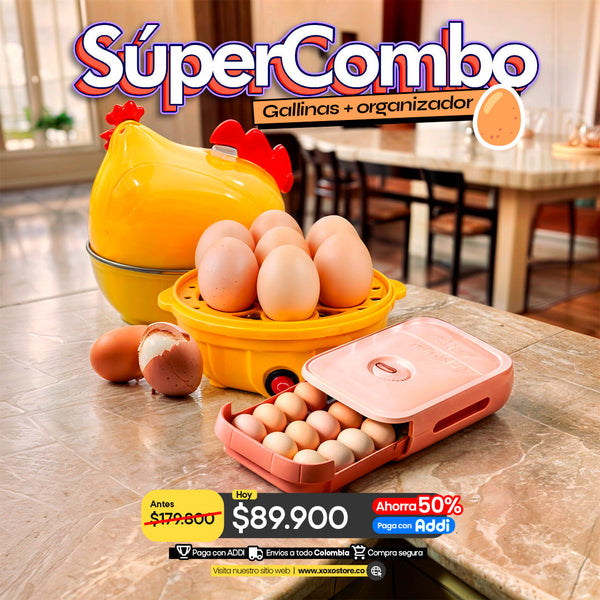 Hervidor de huevos+bandeja organizadora de huevos