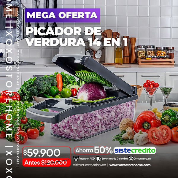 Picador de verduras 14 en 1