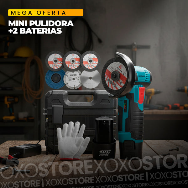 Mini pulidora con 2 baterias