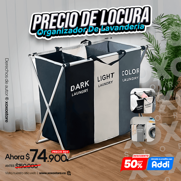 Organizador de lavanderia por 3
