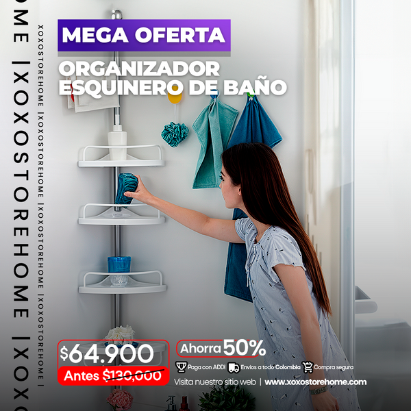 Organizador esquinero para baños