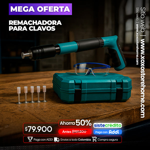 Remachadora de clavos multifuncional