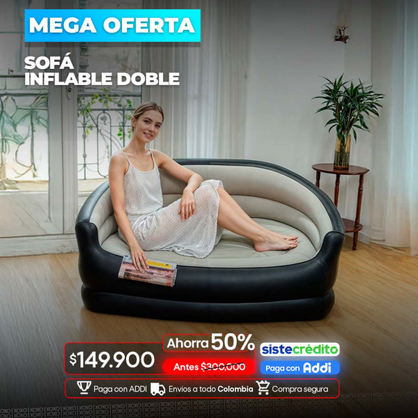 sofa inflable doble