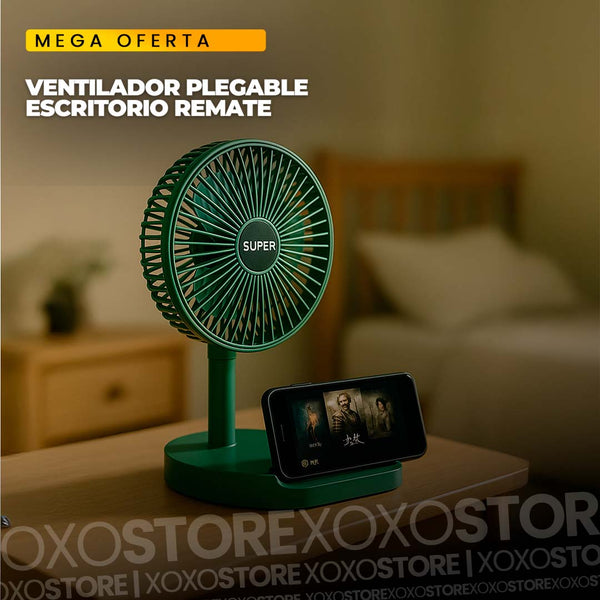 Ventilador de escritorio plegable redondo