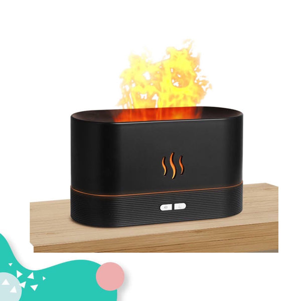 Humidificador negro chimenea