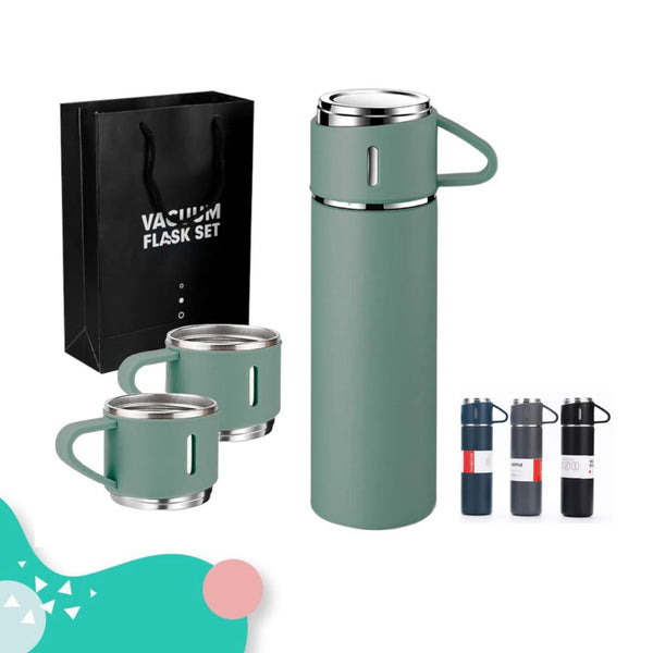 Termo de acero inoxidable mas 2 bases