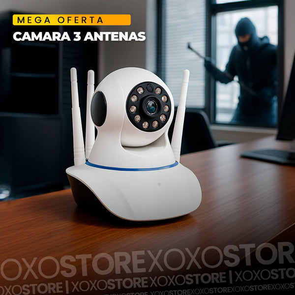 CAMARA ROBOTICA INALAMBRICA WIFI 3 ANTENAS 360° V. NOCTURNA 1080P