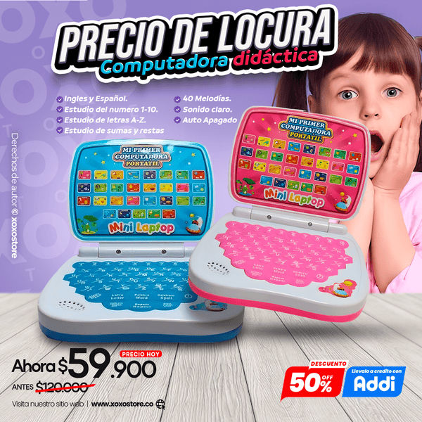 Computador educativo para niños