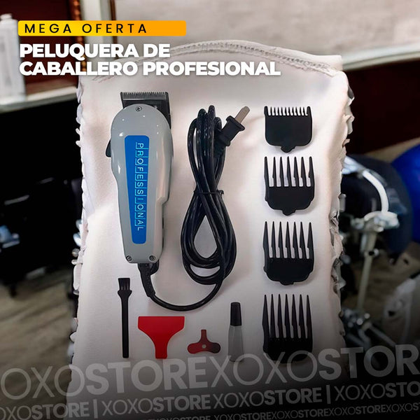 Peluquera de caballero profesional